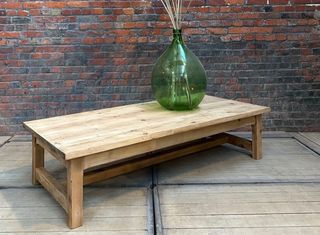 Mesa centro rustica madera maciza