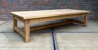 Mesa centro rustica madera maciza