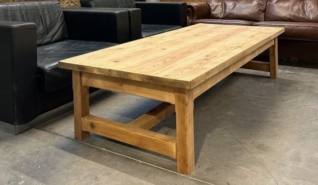 Mesa centro rustica madera maciza