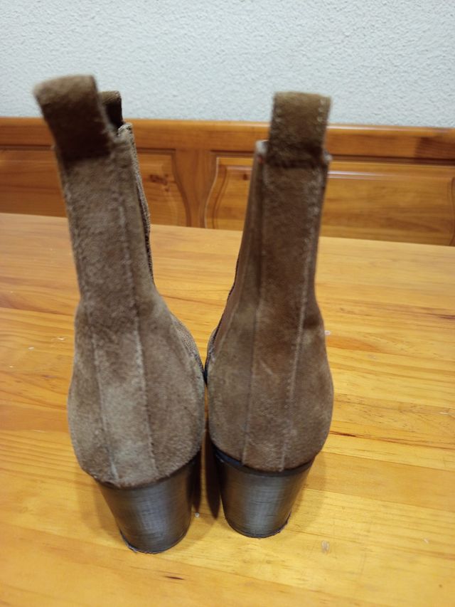 Botines Mango camel verdoso