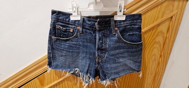 vaqueros cortos chica levis