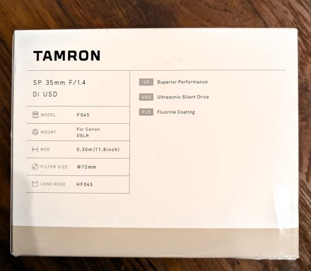 TAMRON Canon SP 35mm F/1.4 Sellado Súper Precio