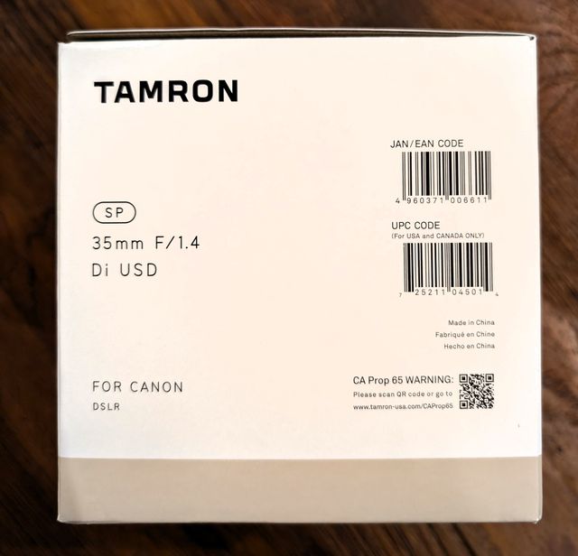 TAMRON Canon SP 35mm F/1.4 Sellado Súper Precio