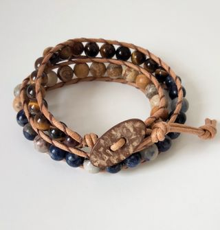 Bracciale uomo multi pietre 8mm