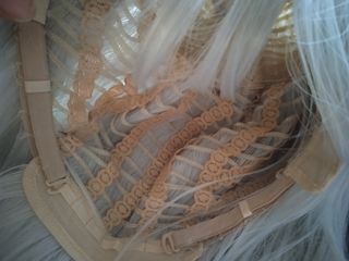 Peluca corta bob blanco