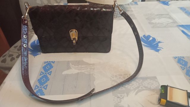 Saco Vintage Snake Skin em bom estado