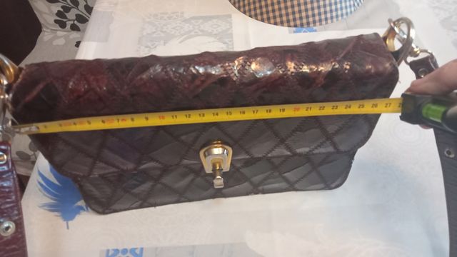 Saco Vintage Snake Skin em bom estado