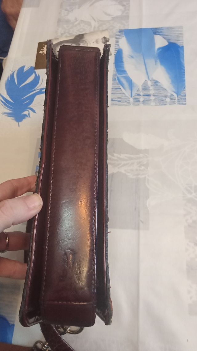 Saco Vintage Snake Skin em bom estado