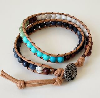 Bracciale multipietre 6mm