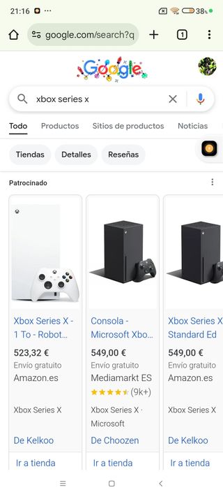 Xbox series x nueva casi sin uso