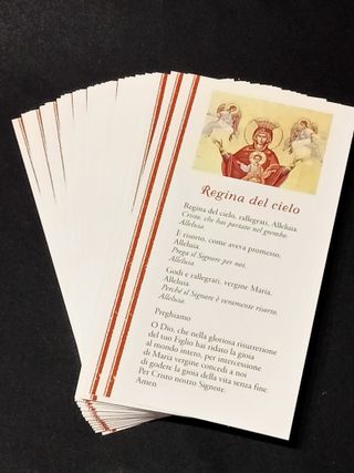 50 immaginette Regina del cielo