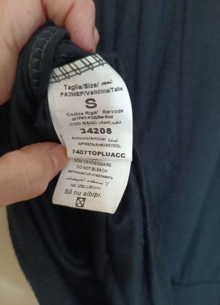 Abito nero in viscosa con dettaglio gioiello tg.S