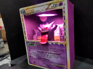 Diorama Carta Pokémon 3D Gengar