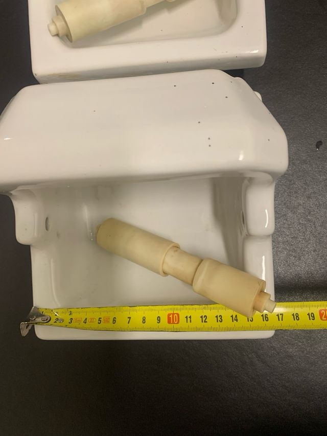 2 Portarrollos ceramica antiguos