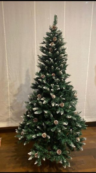 Arbol navidad 180cm efecto nevado