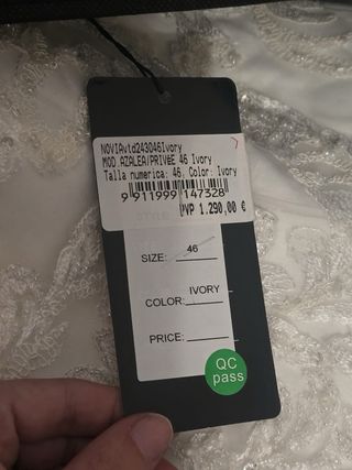 Vestido de novia. Boda. Sin estrenar 