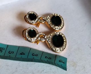 Pendientes antiguos chapado en oro