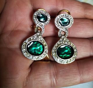 Pendientes antiguos chapado en oro