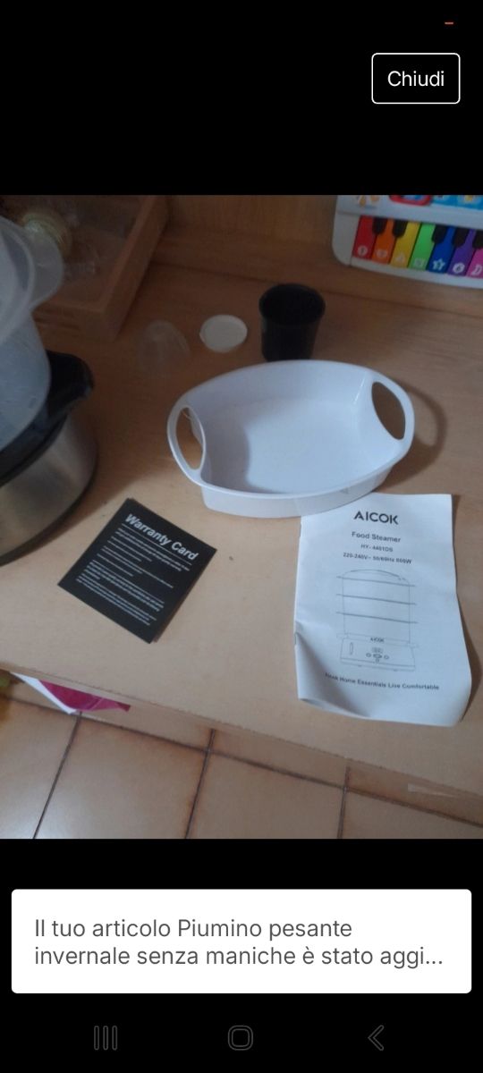 Vaporiera elettrica  Aicok