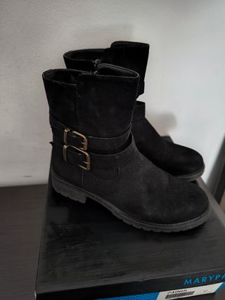 Botines negros talla 37