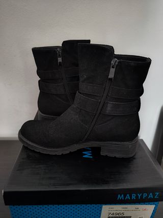 Botines negros talla 37