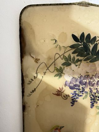 Piccoli pannelli in seta cinese antichi