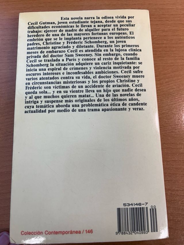 Libro. Madre de alquiler