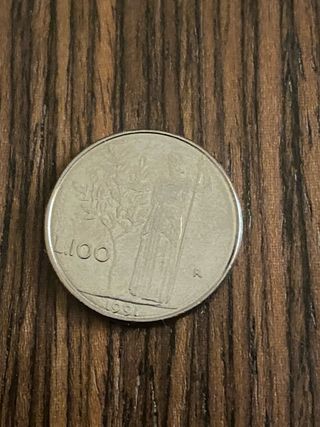 Mini moneta da 100 lire