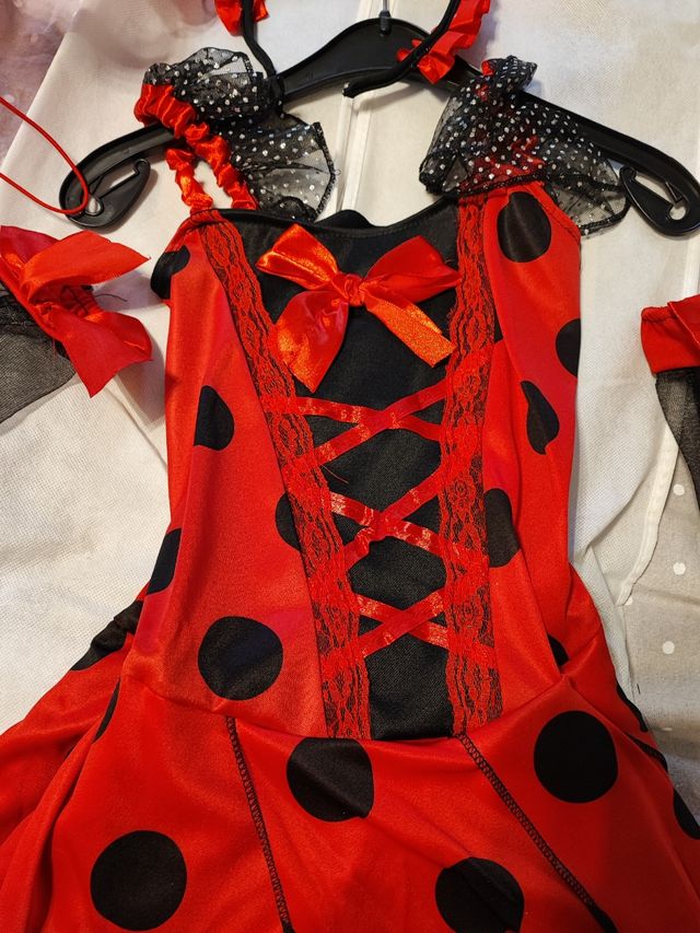 Abito coccinella 9/11 anni carnevale