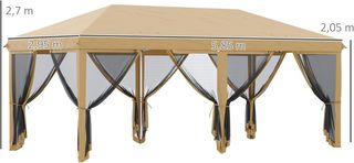 Carpa Plegable Pop-Up Gazebo 6x3 m Cenador
