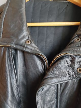 Cazadora piel hombre