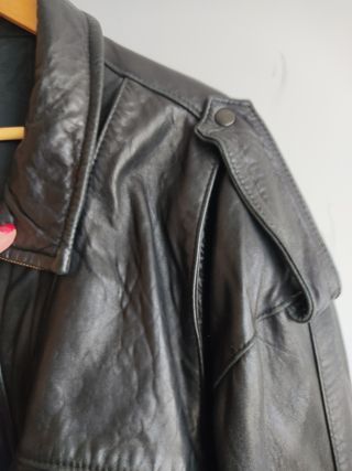 Cazadora piel hombre