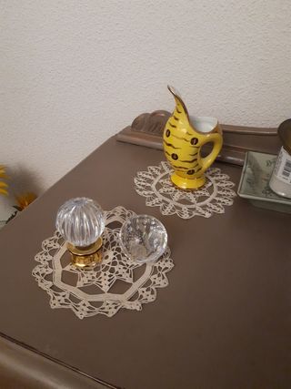 Dos boliches de cristal