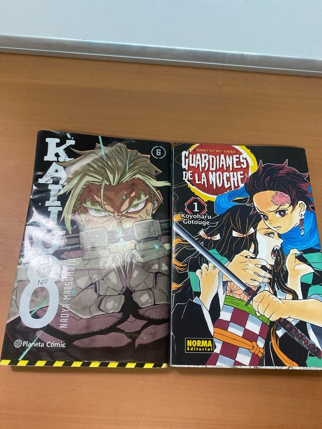 libros Manga Kaiju 8 y guardianes de la noche 1