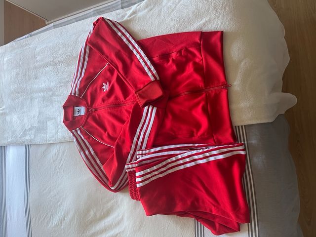chandal adidas rojo hombre