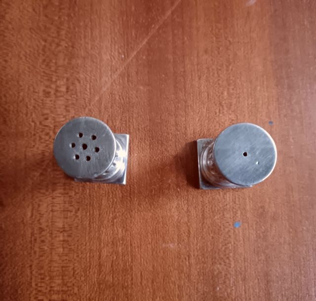 Sale e pepe di peltro, anni 70