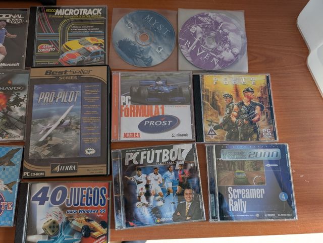 Colección de videojuegos antiguos