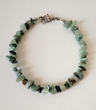 XL Bracciale uomo pietre verdi