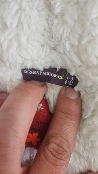 Buzo bebé niña Sergent Major 6meses 68c