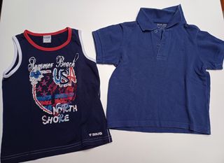 Polo e canotta bimbo 3/4 anni