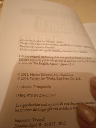 El manga .Así habló Zaratustra