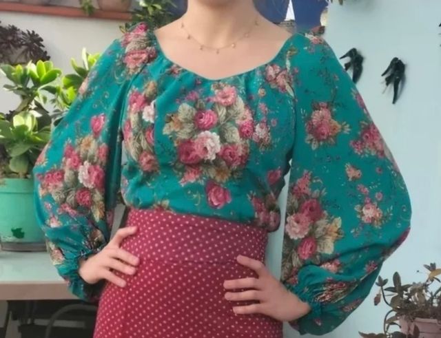 Blusa para falda de gitana o flamenca