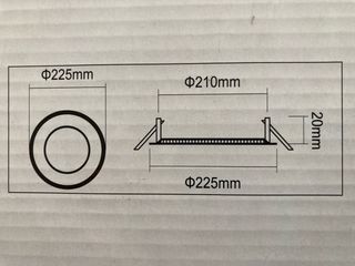 Panel light empotrable LED 20w