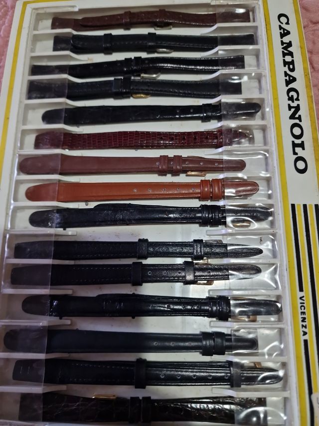 Cinturino orologio vintage pelle vera 15 cinturini