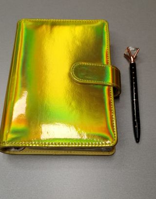 Budget planner A6 giallo metallizzato