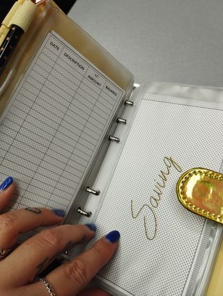 Budget planner A6 giallo metallizzato