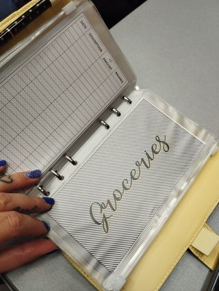 Budget planner A6 giallo metallizzato