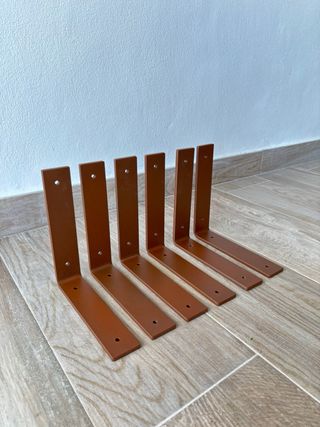 Escuadras para baldas 6 unid.