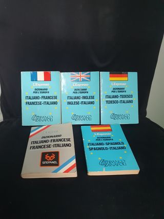5 mini dizionari lingue straniere