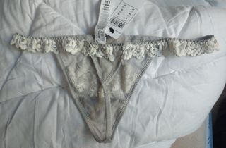 Tanga intimissimi pretty flowers gris